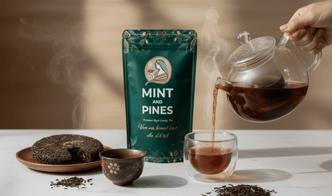Pu Erh thee - Mint and Pines