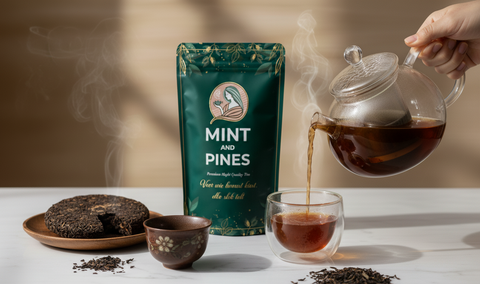 Pu Erh thee - Mint and Pines