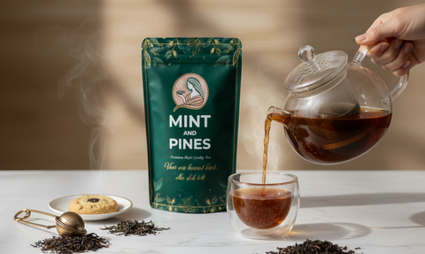 zwarte Thee - Mint and Pines