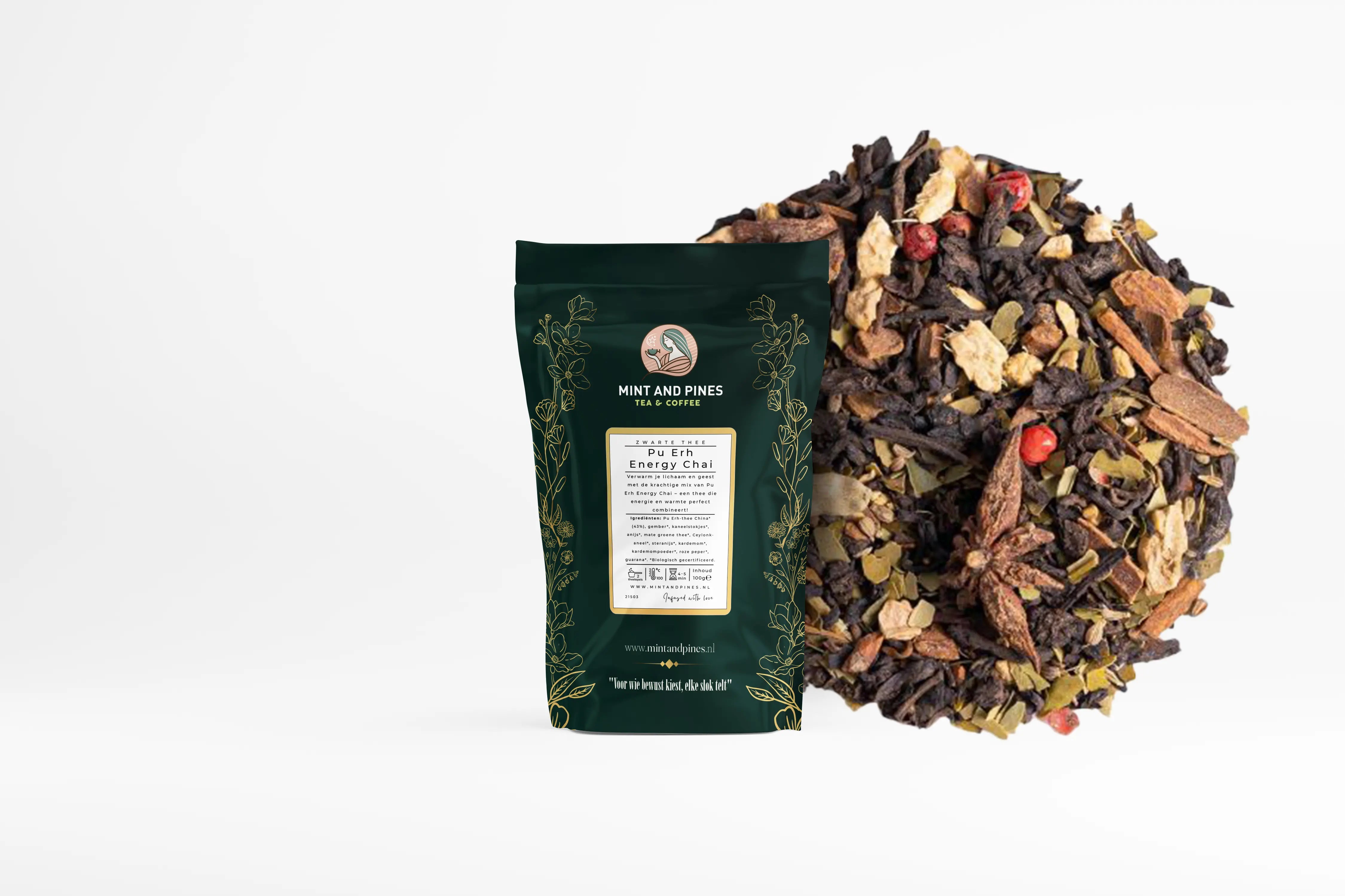 Pu Erh Energy Chai Mint and Pines